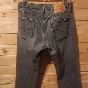 Mens Levi Strauss 511 Jeans 32x32 Gray Medium Wash Straight Fit Denim Pants